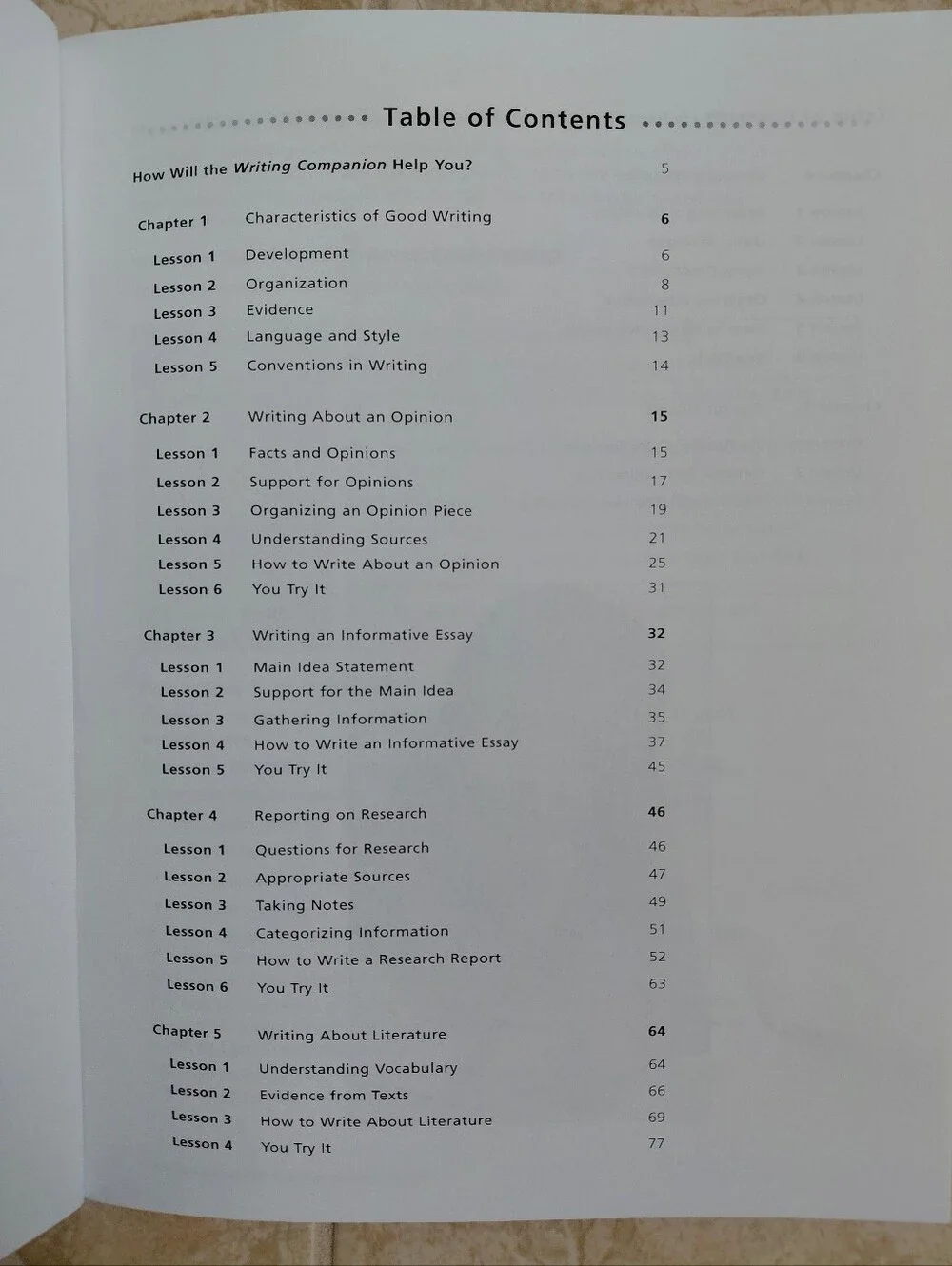 Writing Companion Workbook - Grade 4, Perfection Learning, 2014